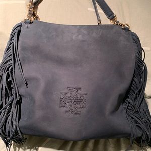 Tory Burch suede fringe handbag